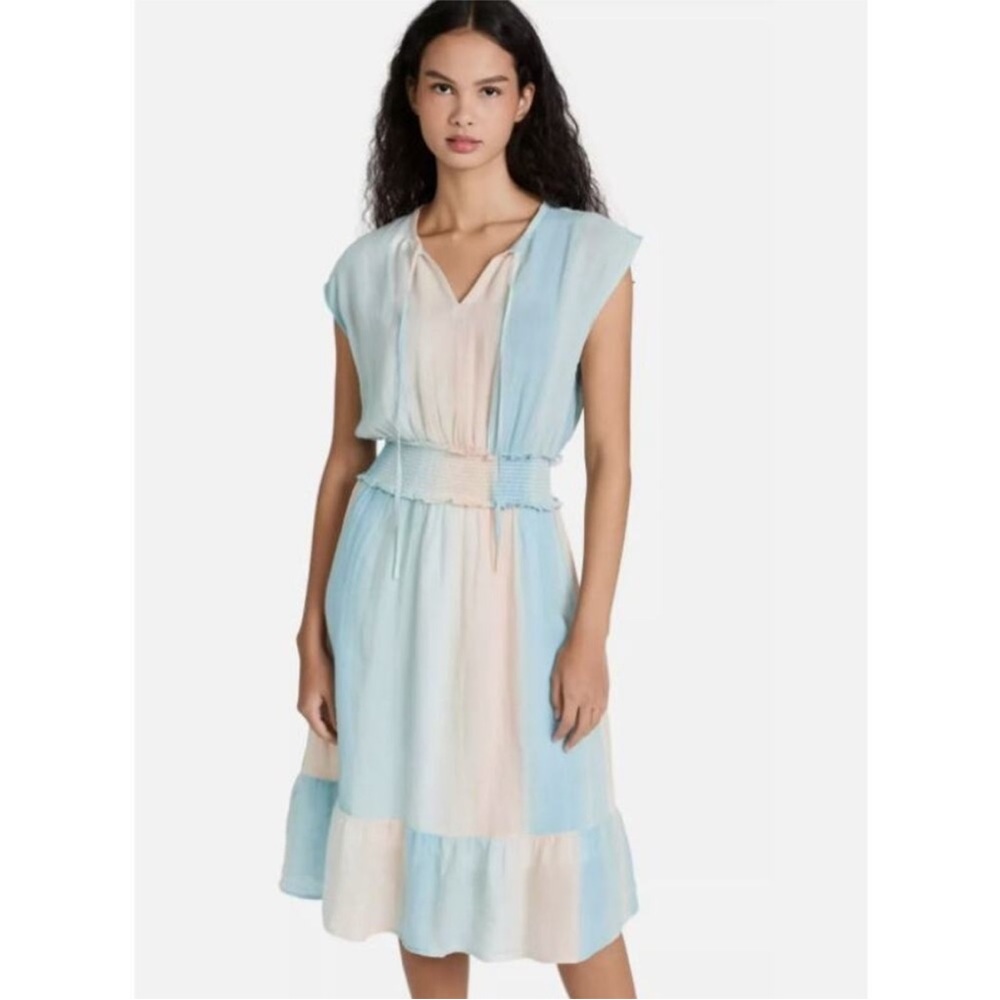 Rails Pastel Blue and Cream Ombre Midi Dress